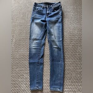 American Eagle Outfitters Women's Dark Blue Skinny Jeans